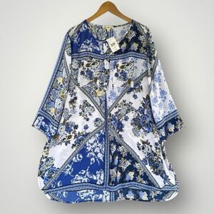 🎉5 for $45 🎉NWT Hope Springs Top Tunic Blouse Size 2XL